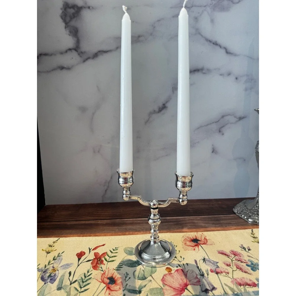 Vintage Cut Glass Bowl Silverplated Rim,  candlestick‎ curated grouping